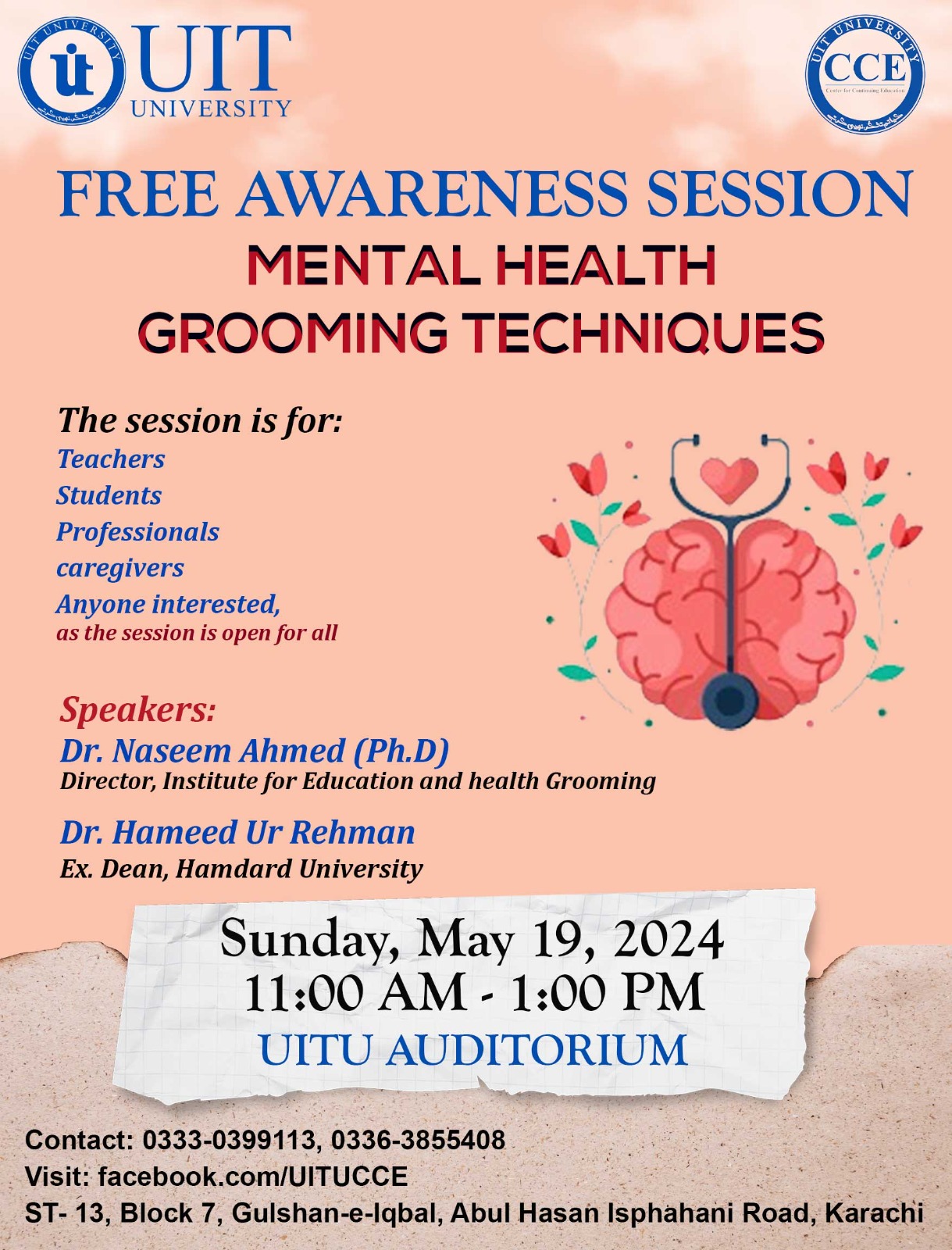 Free Awareness session-by Mental Health Grooming Techniques