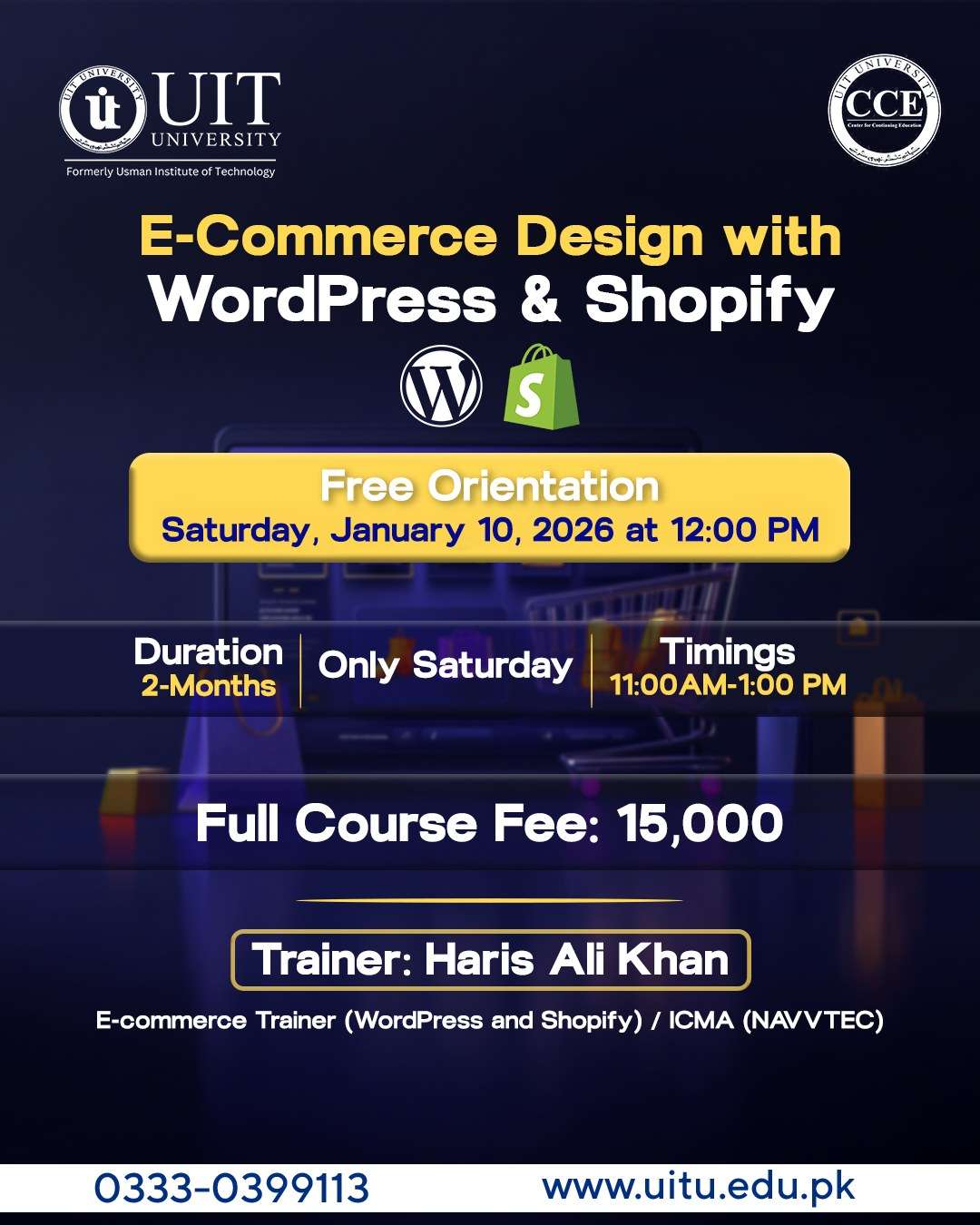 E-Commerce Design with WordPress and Shopify